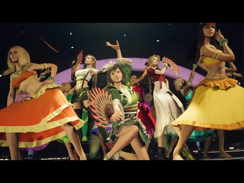 Yuffie, Aerith & Tifa in Gold Saucer Dance Show + Meeting Dio - FF7 REBIRTH