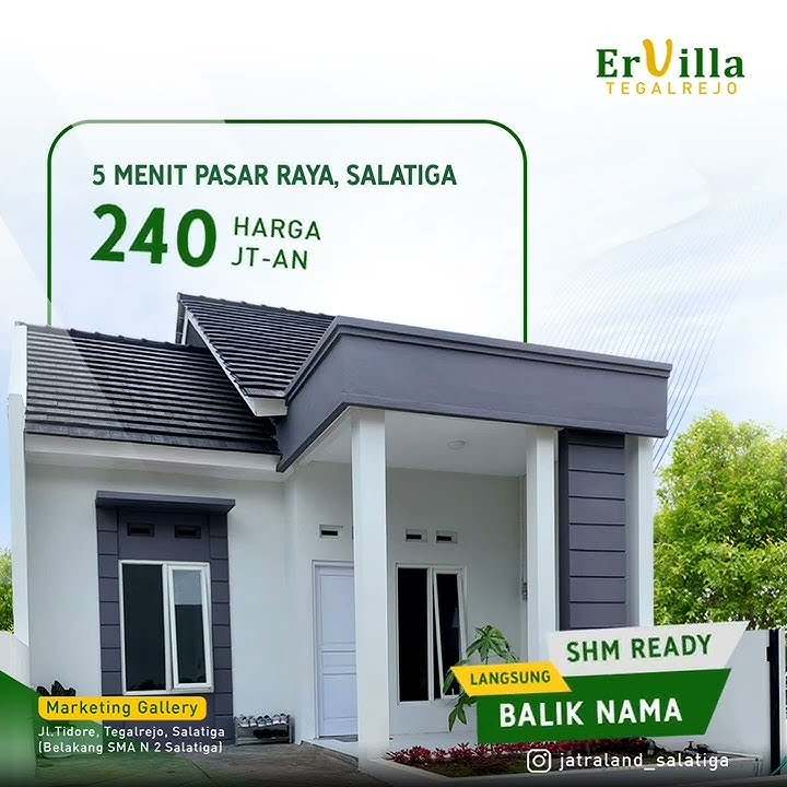 RUMAH 200JUTAAN DI PUSAT KOTA SALATIGA? HANYA DI ERVILLA SALATIGA !!!