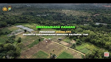 Tanam Jagung Pipil - Kapolresta Tanjungpinang Tegaskan Dalam Dukung Swasembada Pangan