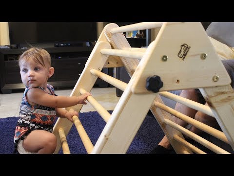 Making a Climbing Structure for Toddlers (Pikler Triangle)