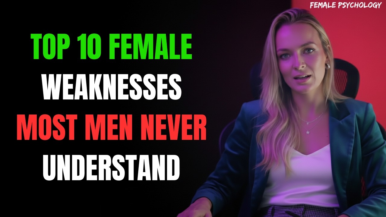 Top 10 Female Weaknesses Most Men Never Understand | Female Psychology