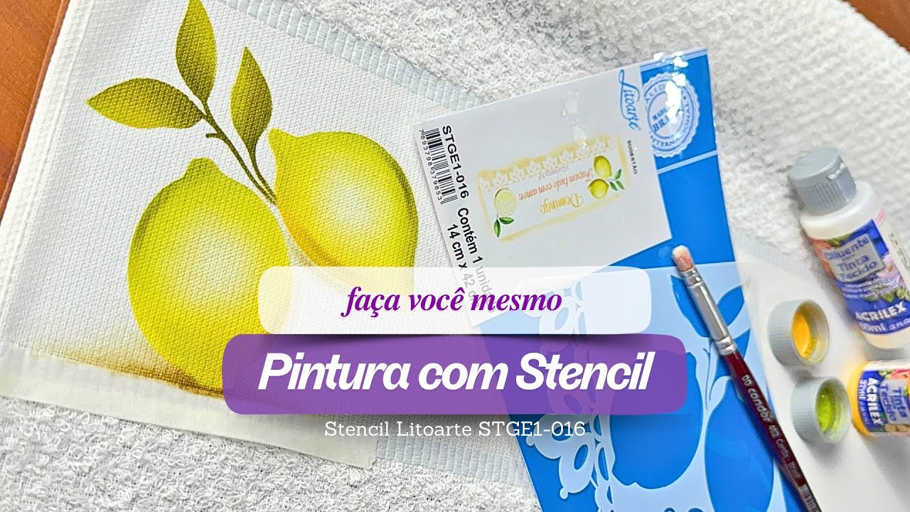 Pintura para Iniciante com Stencil
