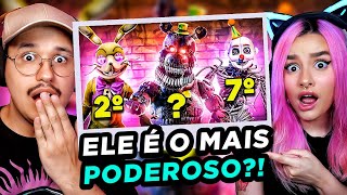 esse é o mais forte?! Os Animatrônicos MAIS PODEROSOS de FNAF! | React Ultra Nerd