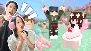 Aku & Suamiku Masuk ke Dunia Kue Minecraft! [Minecraft Indonesia]