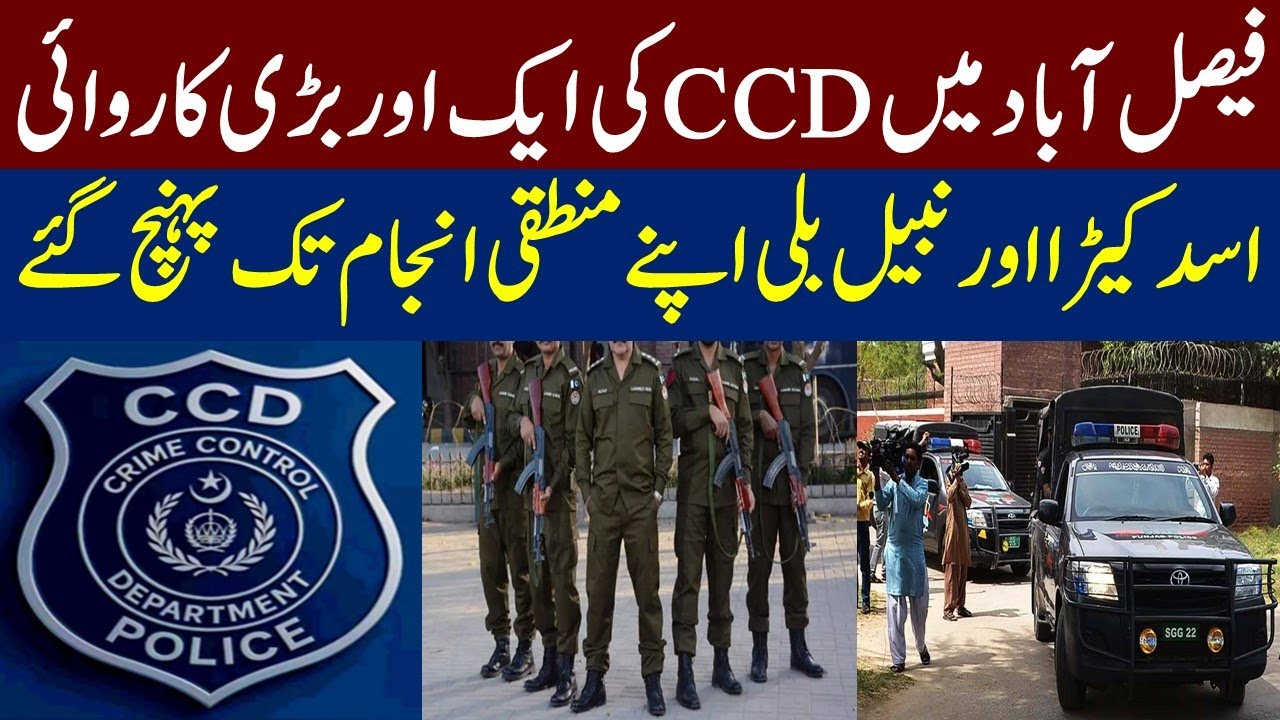 CCD Major Operation In Faisalabad | Punjab Police | Crime Control ...