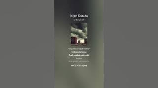 NEGRI KONOHA cipt:bangjhon24 || Lagu rock tentang realita kehidupan