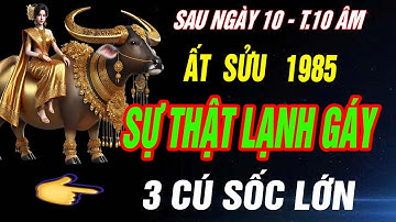 SỰ THẬT LẠNH GÁY Tuổi ẤT SỬU 1985 đúng từ sau ngày 10 Tháng 10 âm 2025 CHƯA TỪNG TIẾT LỘ