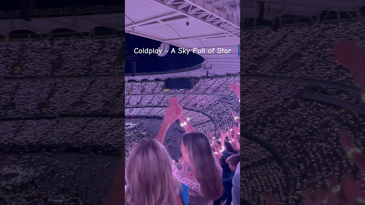 Coldplay - A Sky Full of Star Live Concert in Perth (Opening)