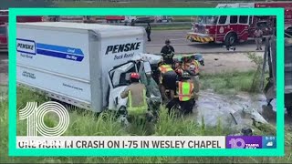 Crews reopen I-75 near Wesley Chapel after crash