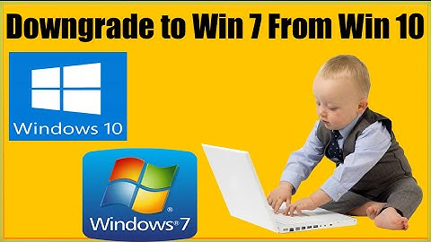 How To Downgrade To Windows 7 From Windows 10 Without Data Loss DVD USB Drive