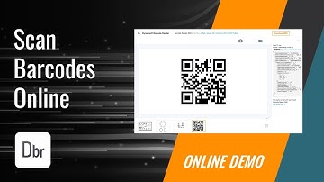 Online Barcode and QR Code Scanning with Dynamsoft Barcode Reader | Online Demo