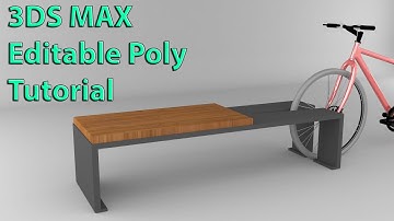 3Ds Max 2020 Modeling a park bench Tutorial | Editable Poly Tutorial