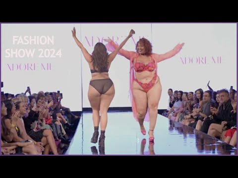 Plus Size Fashion Show - Women's Latest Gorgeous  Lingerie - Front And Back Walk