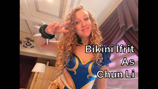 New Cosplay! Bikini Ifrit as Chun Li