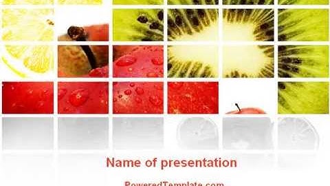 Fruits PowerPoint Template by PoweredTemplate.com
