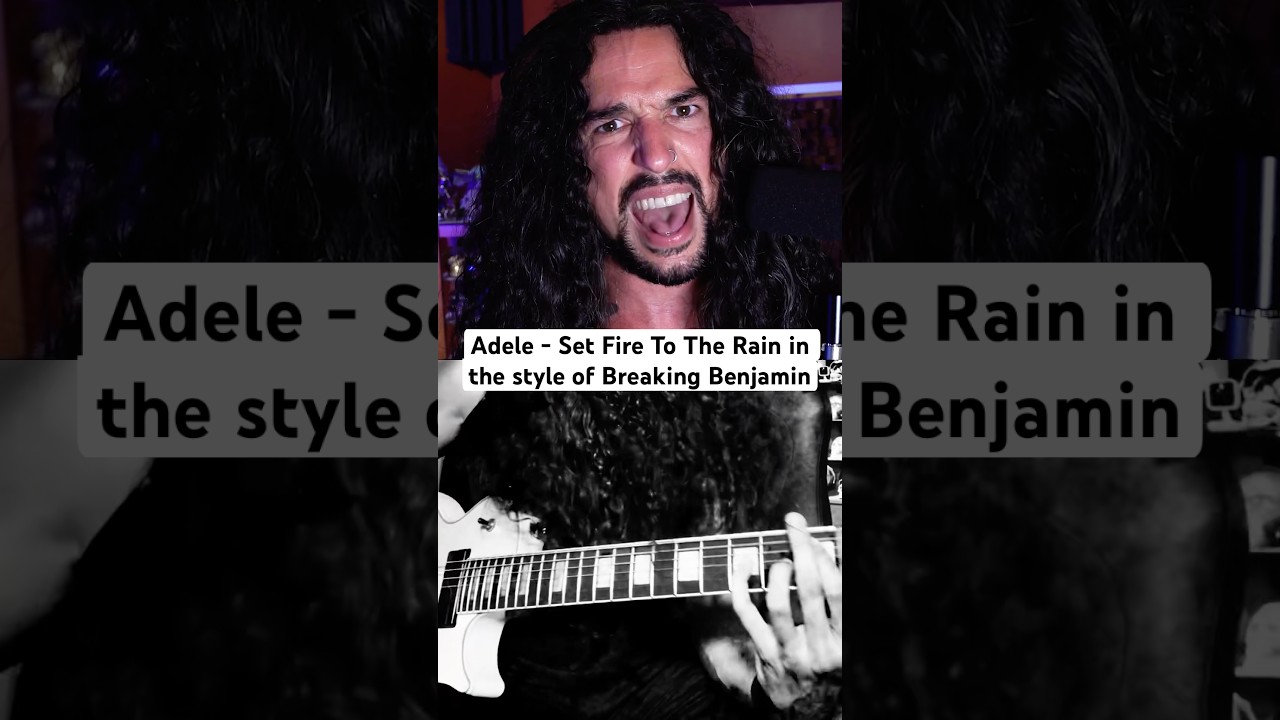 Adele - Set Fire To The Rain in the style of Breaking Benjamin #adele #breakingbenjamin #shorts