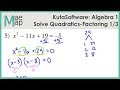 Solving Quadratic Equations by Factoring