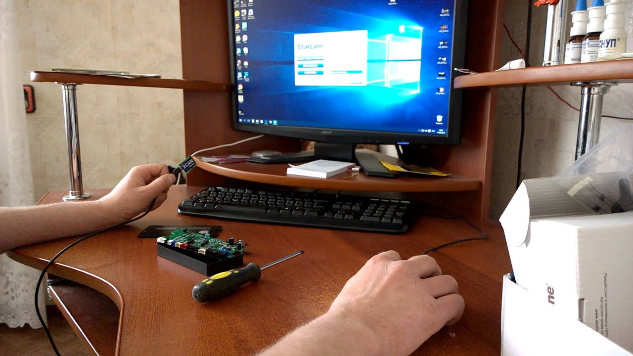 Программирование CAN starline - YouTube
