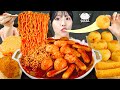 ASMR MUKBANG| 직접 만든 떡볶이 핫도그 치즈볼 먹방 &amp; 레시피 Tteokbokki AND FRIED FOODS EATING