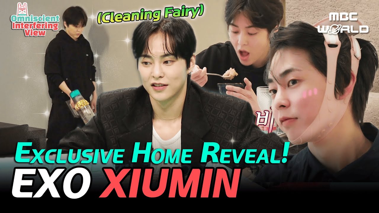 [SUB] EXO XIUMIN's First Home Reveal✨The Cleaning Fairy Doing Dishes After Breakfast🧹#XIUMIN #EXO