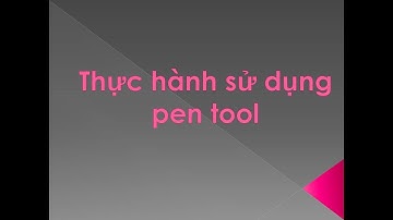 Thực hành công cụ Pen Tool trong photoshop phần 1 #hungsclass