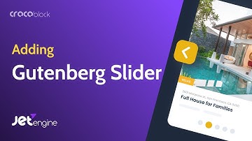 Adding Gutenberg Slider Block with JetEngine