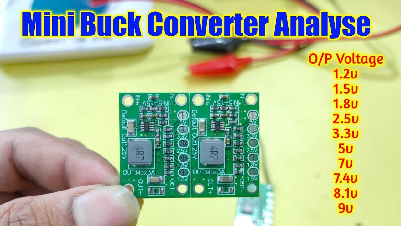 Mini Buck Convert With Multi Value Voltage Output Analyse Dso198 61e Youtube