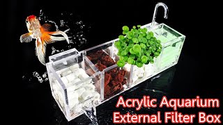 Acrylic Aquarium External Filter Box Customer Review Video - from senzeal.com.