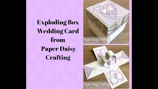 Part One - Exploding Box wedding Card with Meant to Be and Stitched Be Mine Dies from Stampin' Up!