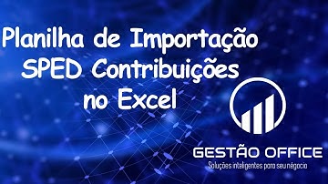 Planilha SPED Contribuições Excel