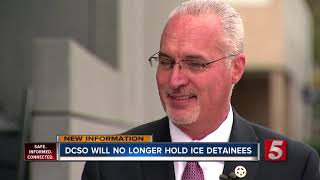 Davidson County Sheriff's Office will no longer house ICE detainees starting in December