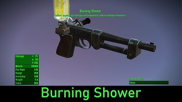 Fallout 4: Burning Shower - Silent Calibrated Automatic Incinerating Acid Soaker