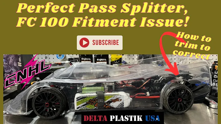 Perfect Pass Splitter! Delta Plastik FC100 Fitment issue, How to Trim to Correct! #rc #rccar #arrma