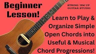 Learn Your First Chords FAST!  The STANDARD Open Major Chords.