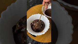 Choco Lava Cake without Oven Without egg And melt easily 🍩 | #lavacakerecipe #shorts #cooking