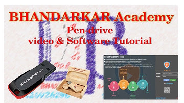 BHANDARKAR Academy Pendrive & software tutorial