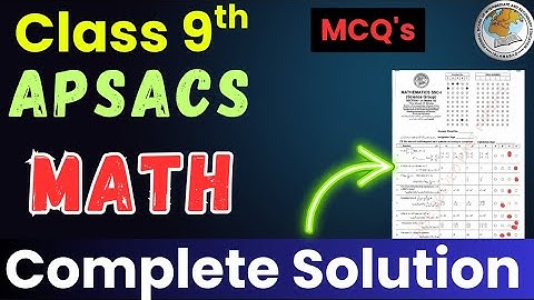 FBISE Class 9 Math MCQs Answer Key 2025 | APSACS Send Up Exams | Complete Solution & First Term Key