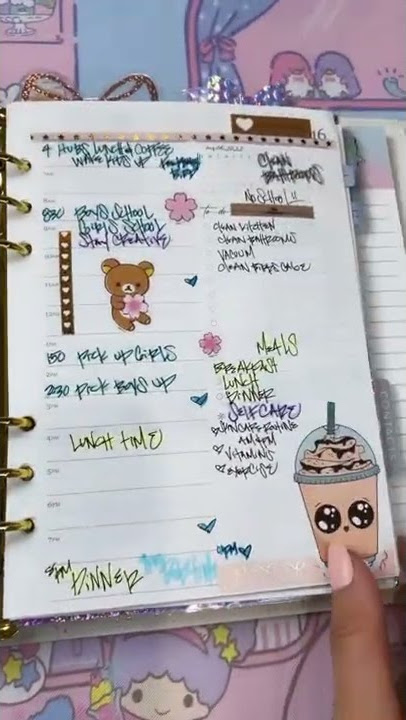 Flip through last week Erin Condren a5 Agenda Daily Duo