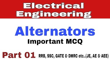 Alternators Part 1 !! Electrical Engineering Most Important MCQ !!Electrical Waves