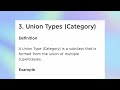 CP25C02 UNIT 1 Specialization and Generalization-Union Types of Aggregation.