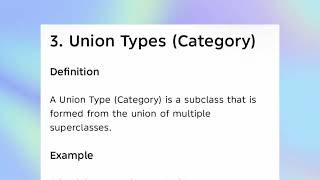 CP25C02 UNIT 1 Specialization and Generalization-Union Types of Aggregation. Special Topics Lecture 25 Semi Major Axis