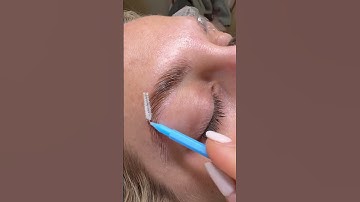 Obsessed 😍😍 | brow lamination step 2| #browlamination #browlifting #browtint #eyebrows