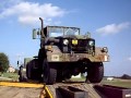 m52 6x6 5 ton tractor running on trailer