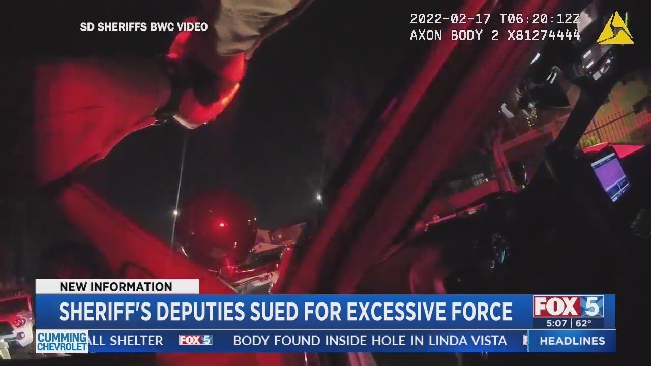 Sheriff's Deputies Sued For Excessive Force - YouTube