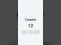 counter app #css #html #javascript