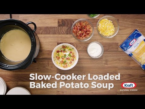 Slow-Cooked Loaded Baked Potato Soup