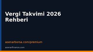 Vergi Takvimi 2026 Rehberi 2026 - 07 - 03