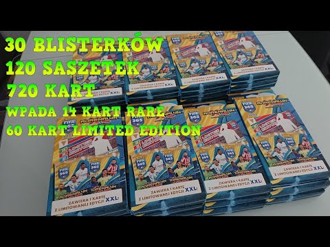 ROZWALIŁEM SYSTEM!!! OTWIERAM 30 BLISTRÓW WPADAJĄ MEGA KARTY LIMITED EDITION XXL - FIFA 365 2022