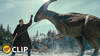 Owen Catches a Parasaurolophus Scene | Jurassic World Dominion (2022) Movie Clip HD 4K