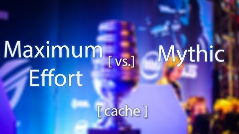 ESL One Cologne 2015 NA Qualifier Maximum Effort vs. Mythic Cache